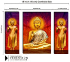 Tehzeeb Creations Set Of 3 Digital Wall Painting | Grocsy