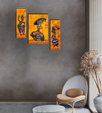 Tehzeeb Creations Set Of 3 Digital Wall Painting | Grocsy