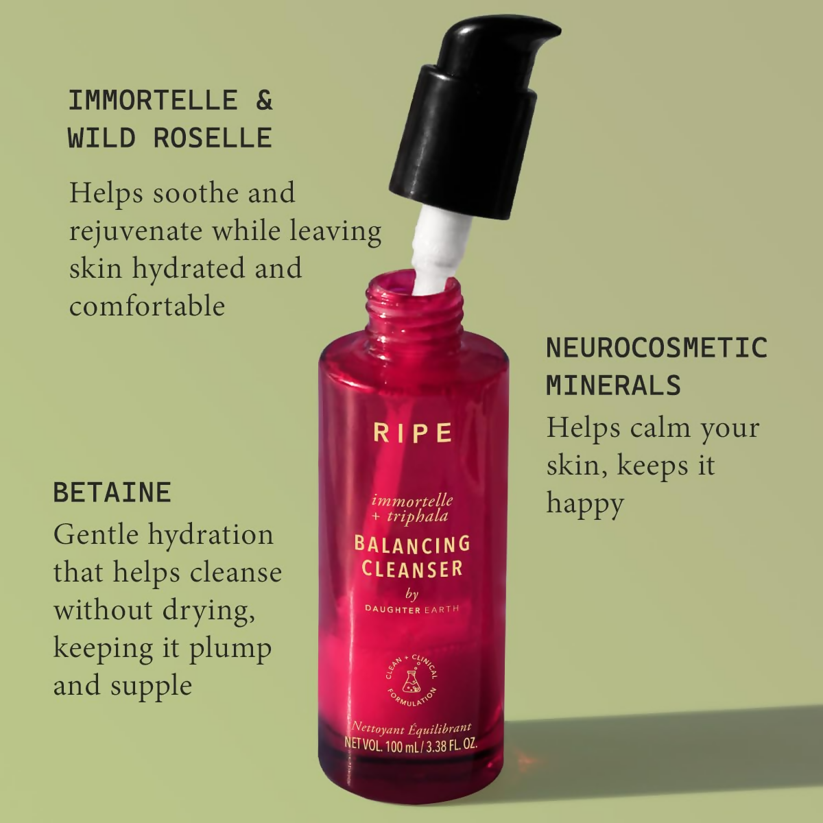 Daughter Earth Ripe Immortelle Triphala Balancing Cleanser | Grocsy
