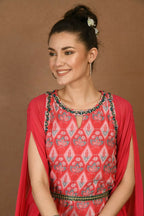 Joban Fashion Red Maslin Tunic | Grocsy