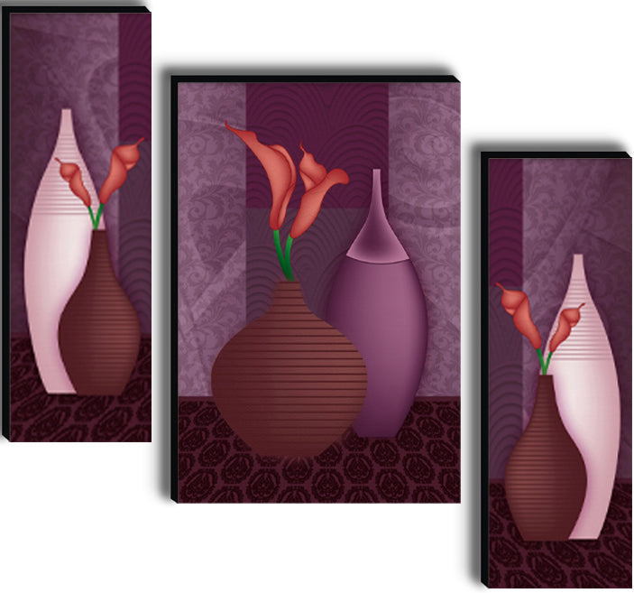 Tehzeeb Creations Set Of 3 Digital Wall Painting | Grocsy