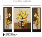 Tehzeeb Creations Set Of 3 Digital Wall Painting | Grocsy