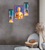 Tehzeeb Creations Set Of 3 Digital Wall Painting | Grocsy