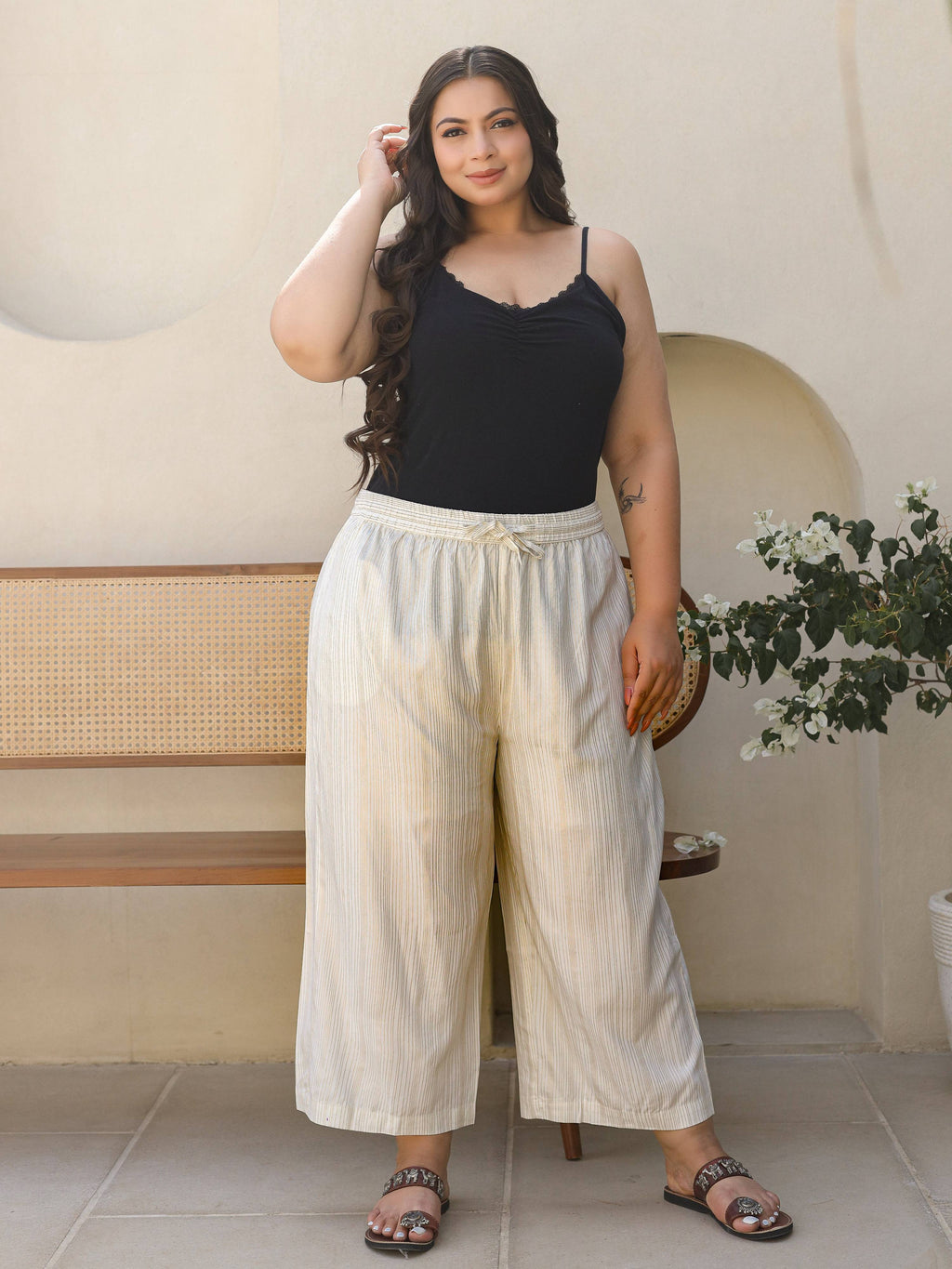 Juniper Ivory Women'S Drawstring Pants Crafted From Modal Rayon | Grocsy