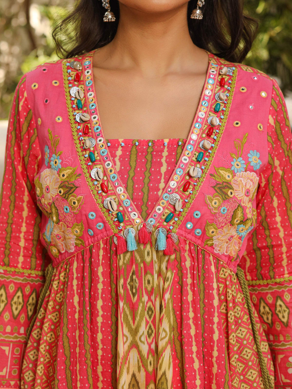 Juniper Women's Green Pure Cotton Printed Kurta Set | Grocsy