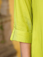 Juniper Green Viscose Rayon Kurta | Grocsy