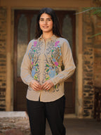 Juniper Women's Rayon Flex Embroidered Women's Shirt | Grocsy