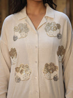 Juniper Women's Rayon Flex Embroidered Women's Shirt | Grocsy