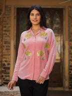 Juniper Women's Rayon Flex Embroidered Women's Shirt | Grocsy