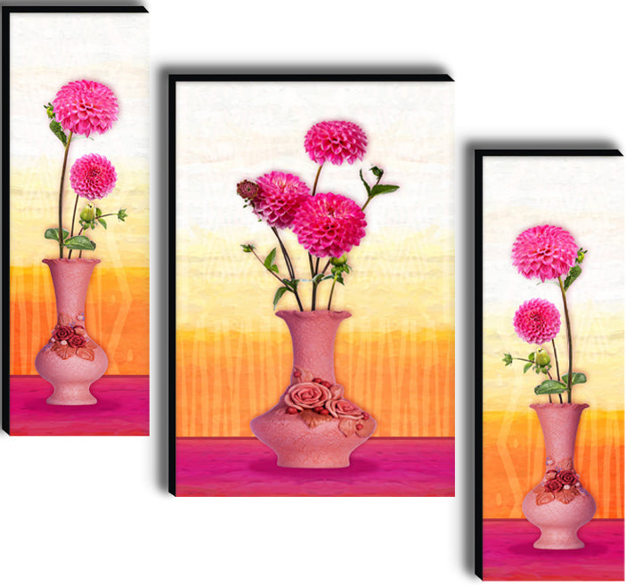 Tehzeeb Creations Set Of 3 Digital Wall Painting | Grocsy