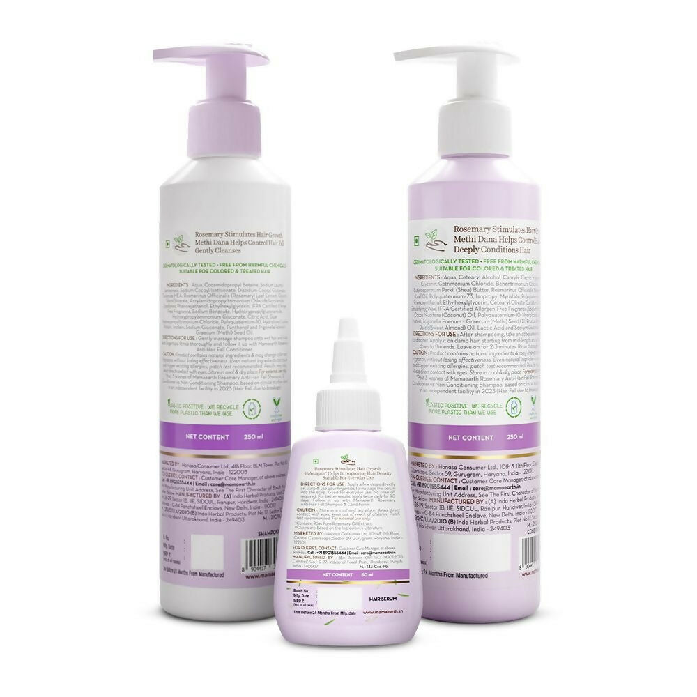 Mamaearth Rosemary Hair Growth Boosting Combo | Grocsy