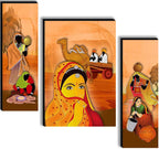 Tehzeeb Creations Set Of 3 Digital Wall Painting | Grocsy