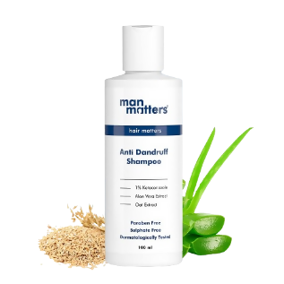 Man Matters 1% Ketoconazole Anti-Dandruff Shampoo, Reduces Itching & Dandruff | Grocsy