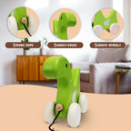 Matoyi Dinosaur Wooden Pull Toy For Kids | Grocsy