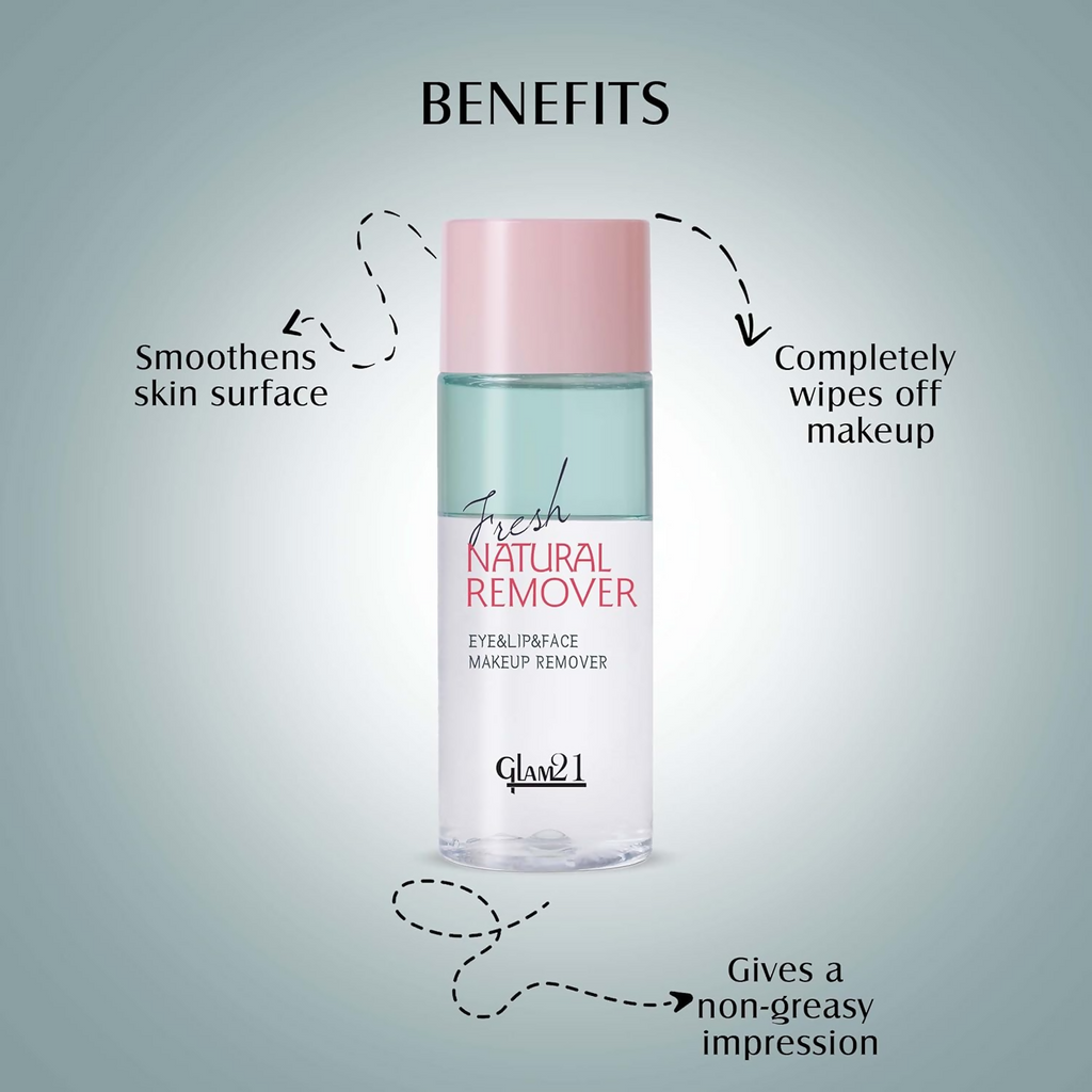 Glam21 Makeup Remover For Water-Proof & Long Lasting Makeup - Green | Grocsy