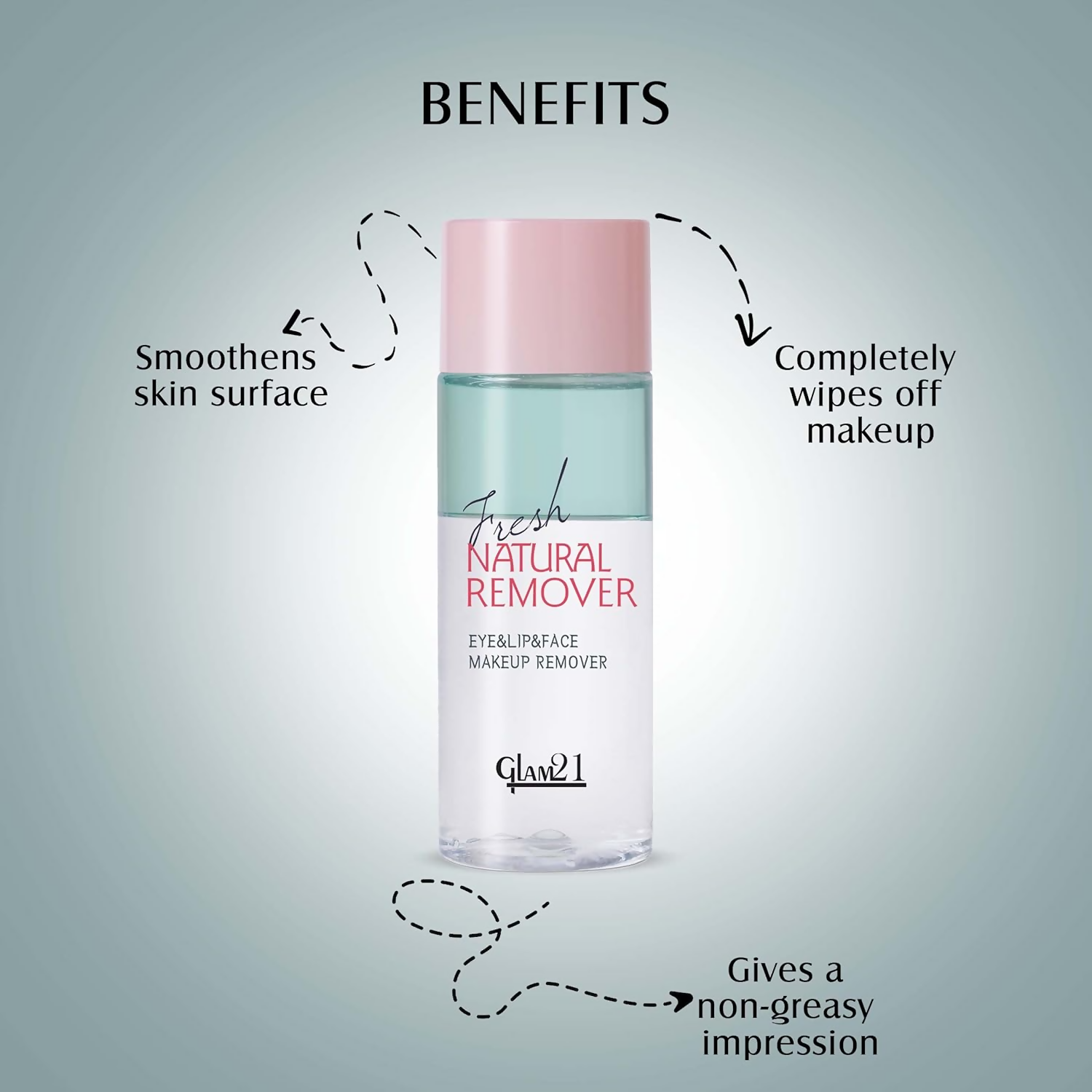 Glam21 Makeup Remover For Water-Proof & Long Lasting Makeup - Green | Grocsy
