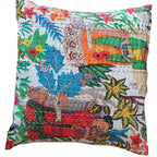 The Decor Nook Off White Base With Kimono Girls Print Cushion Cover | Grocsy