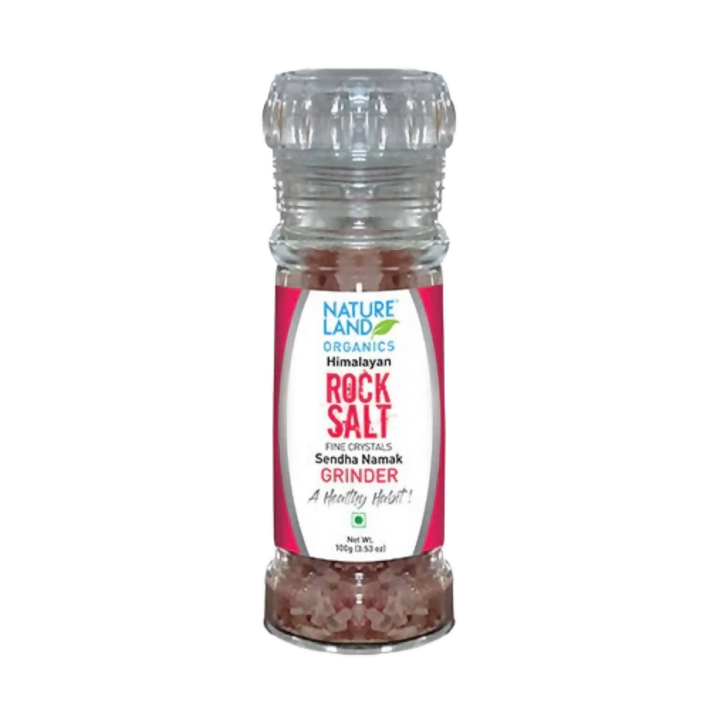 Nature Land Organics Grinder - Organic Himalayan Pink Rock Salt | Grocsy