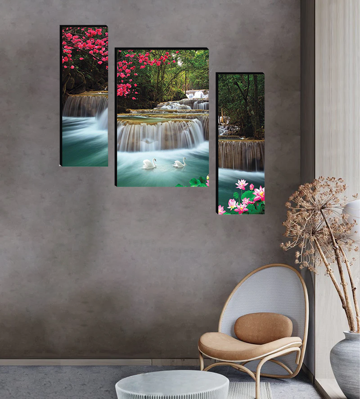 Tehzeeb Creations Set Of 3 Digital Wall Painting | Grocsy