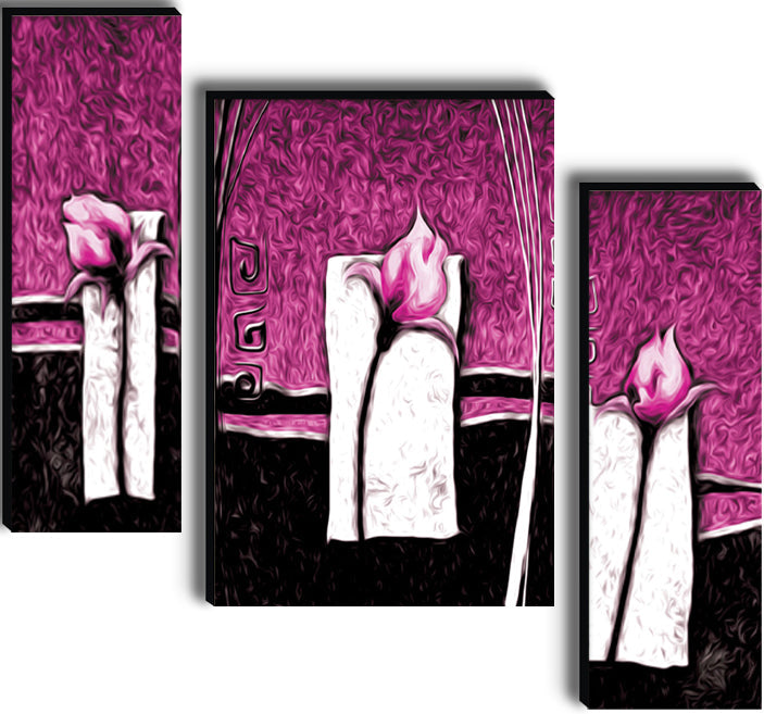 Tehzeeb Creations Set Of 3 Digital Wall Painting | Grocsy