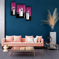 Tehzeeb Creations Set Of 3 Digital Wall Painting | Grocsy