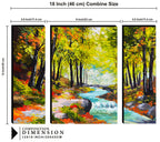 Tehzeeb Creations Set Of 3 Digital Wall Painting | Grocsy