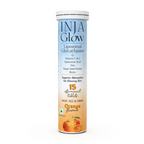 Inja Glow Liposomal Glutathione Drop Fizz & Drink Effervescent Tablets - Orange