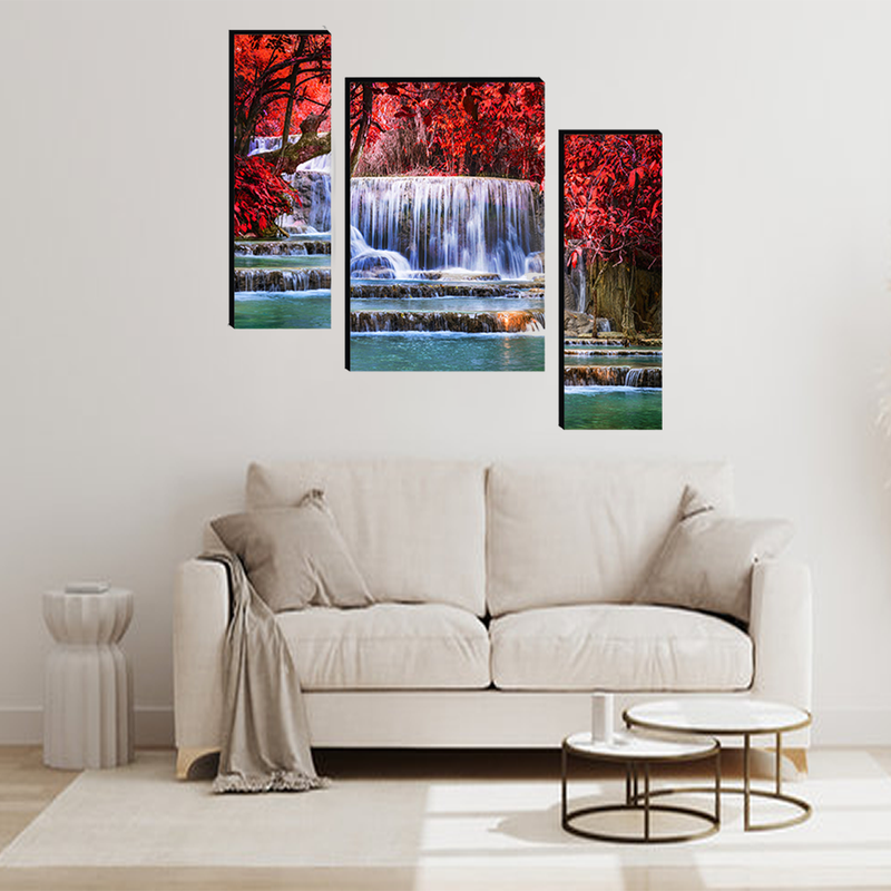 Tehzeeb Creations Set Of 3 Digital Wall Painting | Grocsy