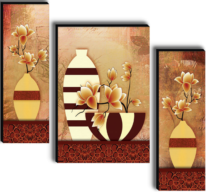 Tehzeeb Creations Set Of 3 Digital Wall Painting | Grocsy
