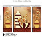 Tehzeeb Creations Set Of 3 Digital Wall Painting | Grocsy