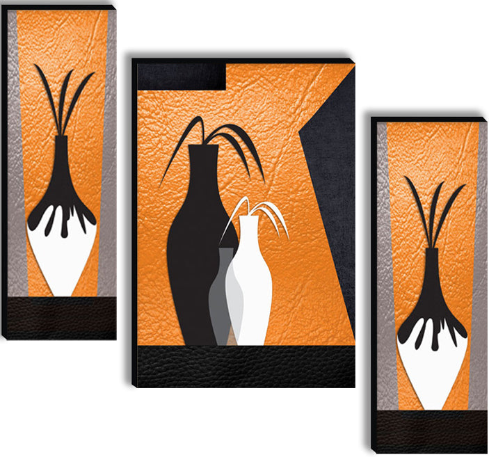 Tehzeeb Creations Set Of 3 Digital Wall Painting | Grocsy