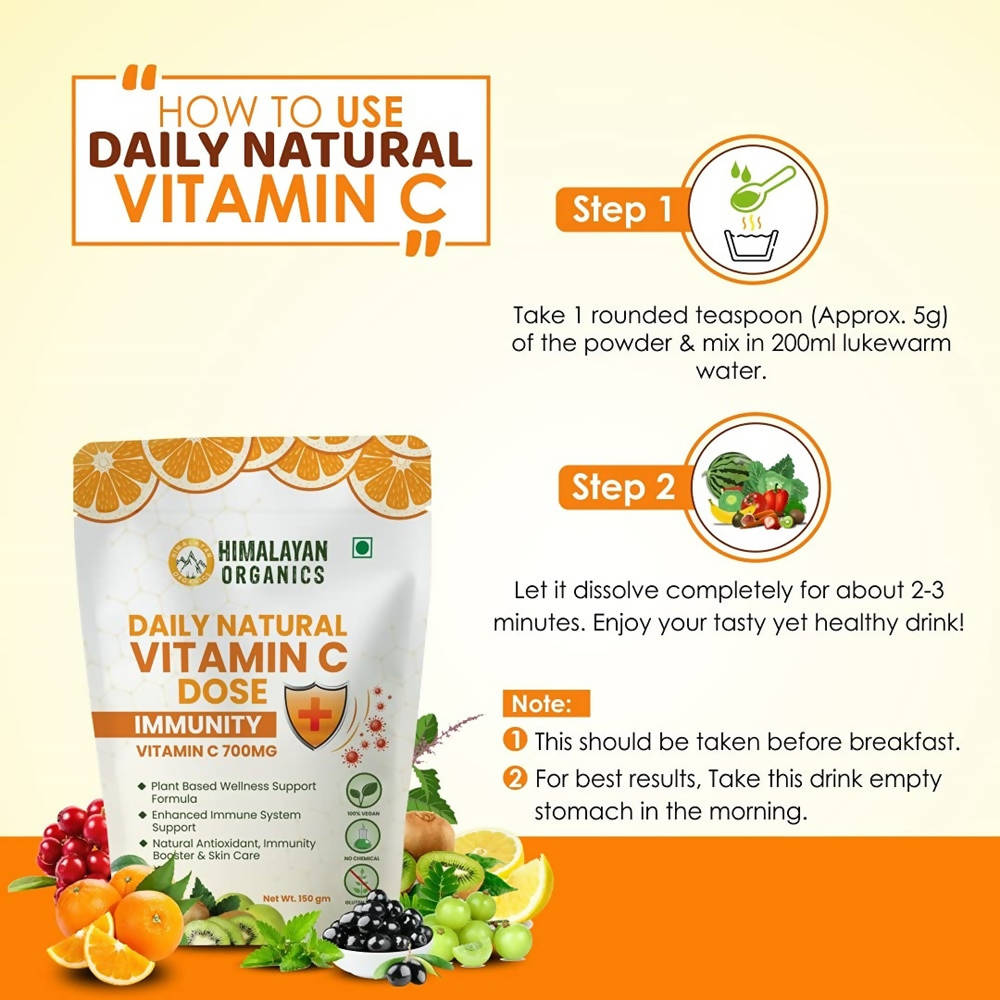 Himalayan Organics Daily Natural Vitamin C Dose Immunity + | Grocsy