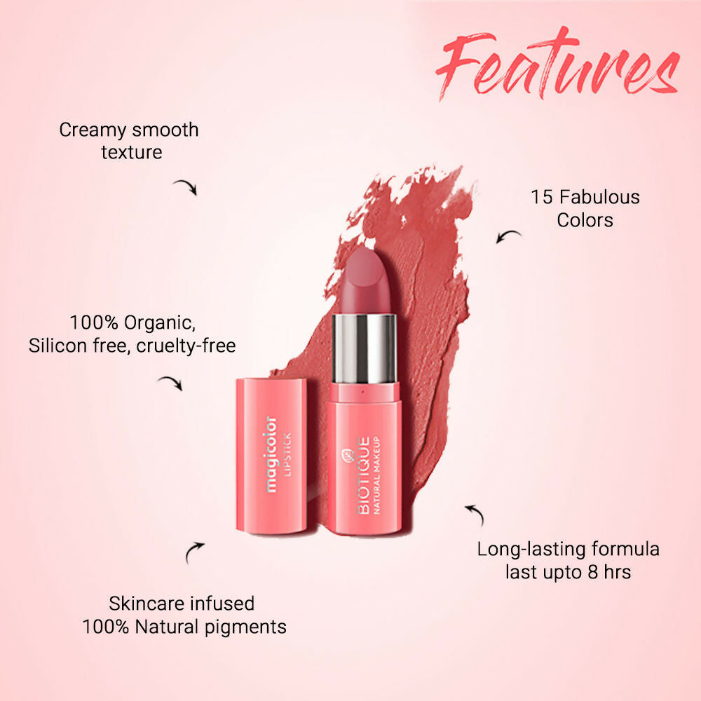 Biotique Magicolor Lipstick - Creamy Cup | Grocsy