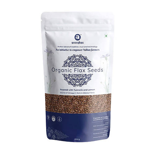 Anveshan Organic Roasted Flax Seeds | Grocsy