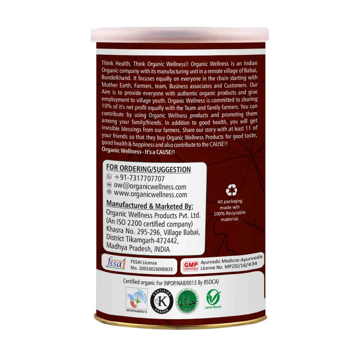 Organic Wellness Hair Mask Conditioner | Grocsy