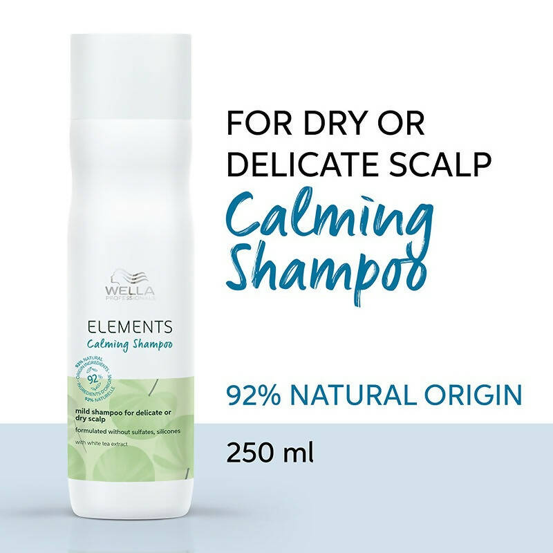 Wella Professionals Elements Calming Shampoo - Mild Shampoo For Delicate Or Dry Scalp | Grocsy