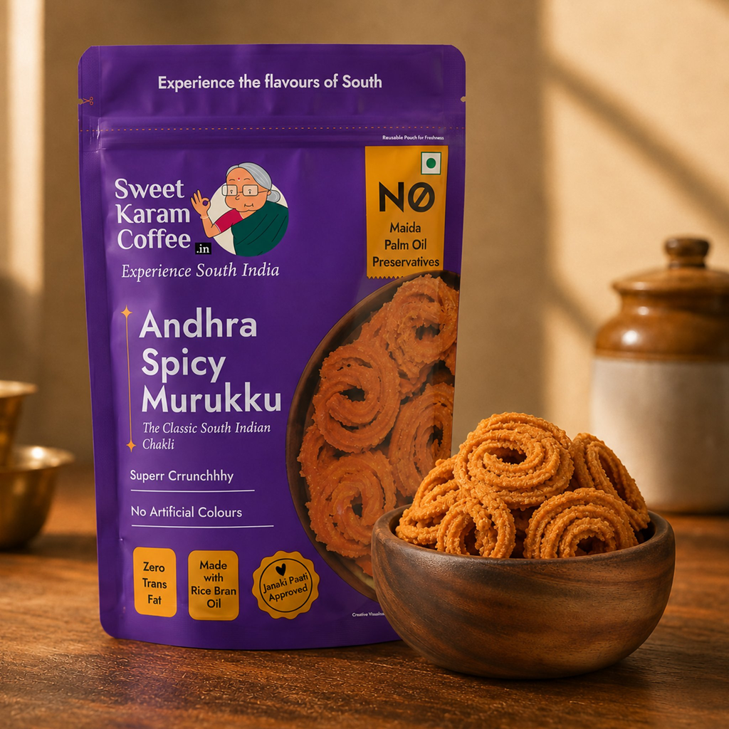 Sweet Karam Coffee Andhra Spicy Murukku | Grocsy