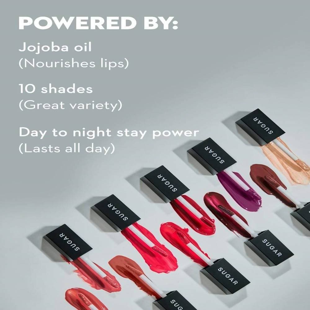 Sugar Time To Shine Lip Gloss - She-Red (Dark Red) | Grocsy