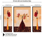 Tehzeeb Creations Set Of 3 Digital Wall Painting | Grocsy
