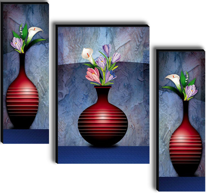 Tehzeeb Creations Set Of 3 Digital Wall Painting | Grocsy