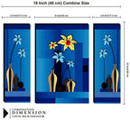 Tehzeeb Creations Set Of 3 Digital Wall Painting | Grocsy