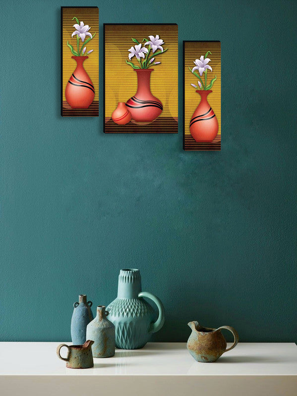 Tehzeeb Creations Set Of 3 Digital Wall Painting | Grocsy