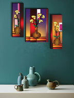 Tehzeeb Creations Set Of 3 Digital Wall Painting | Grocsy