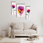 Tehzeeb Creations Set Of 3 Digital Wall Painting | Grocsy