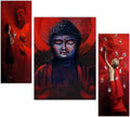 Tehzeeb Creations Set Of 3 Digital Wall Painting | Grocsy