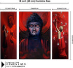 Tehzeeb Creations Set Of 3 Digital Wall Painting | Grocsy