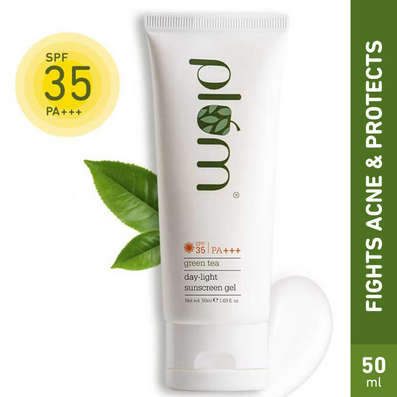 Plum Green Tea Day-Light Broad Spectrum Sunscreen Gel SPF 35 PA+++ UVA/B | Grocsy