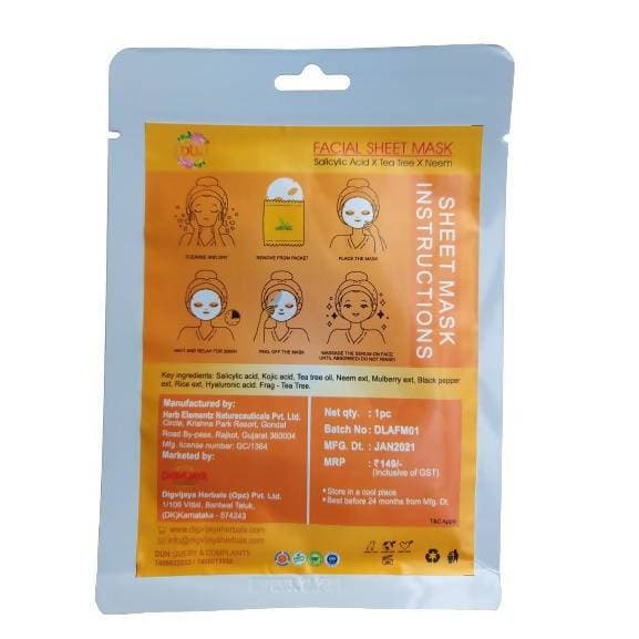 Duh Facial Sheet Mask - Anti Acne | Grocsy