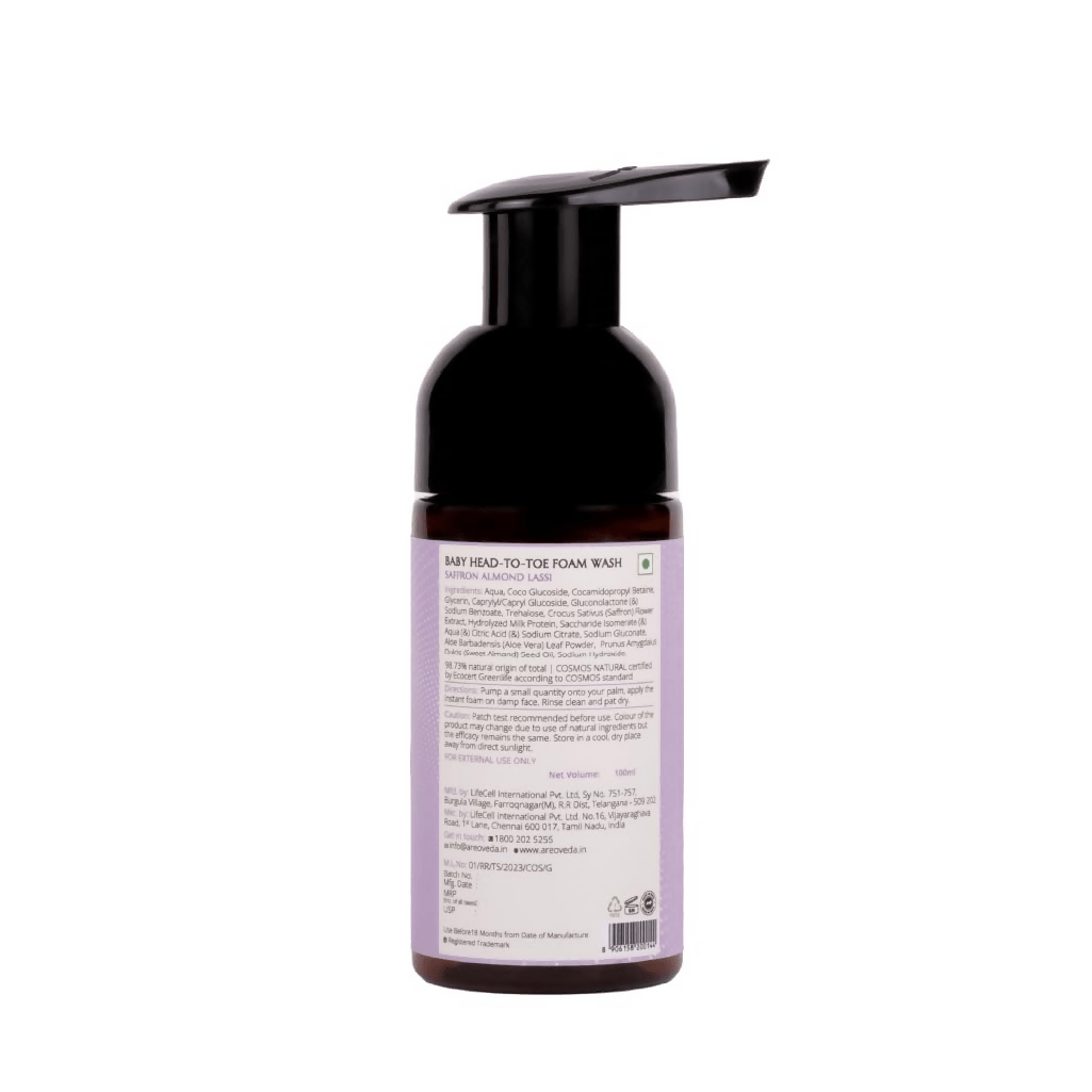 AreoVeda Baby Head-To-Toe Foam Wash | Grocsy