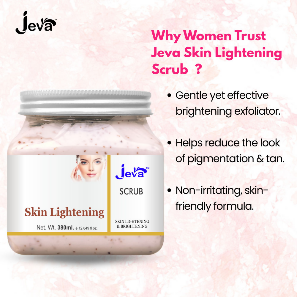 Jeva Skin Lightening Scrub Face & Body Exfoliates | Grocsy